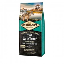 Carnilove Fresh Carp & Trout  for Adult-Супер Премиум Суха Храна за Възрастни Кучета с Шаран и Пъстърва, Без зърно