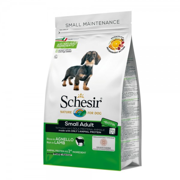 Schesir Small Adult with Lamb - Пълноценна храна с агне, за малки породи над 12 месеца