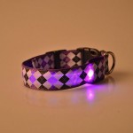 LED Light Collar Светещ Нашийник Ромбовидна Разцветка LED Light Collar Светещ Нашийник Ромбовидна Разцветка