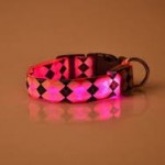 LED Light Collar Светещ Нашийник Ромбовидна Разцветка LED Light Collar Светещ Нашийник Ромбовидна Разцветка