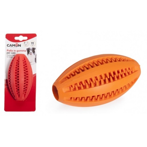Играчка за Кучета Camon Dental Fun Дентална Играчка Ръгби за Лакомства