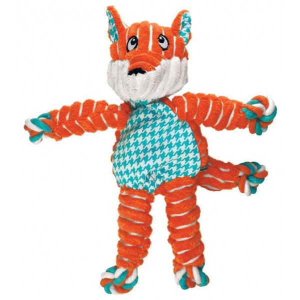 KONG FLOPPY KNOTS FOX S/M - играчка за кучета - лисица