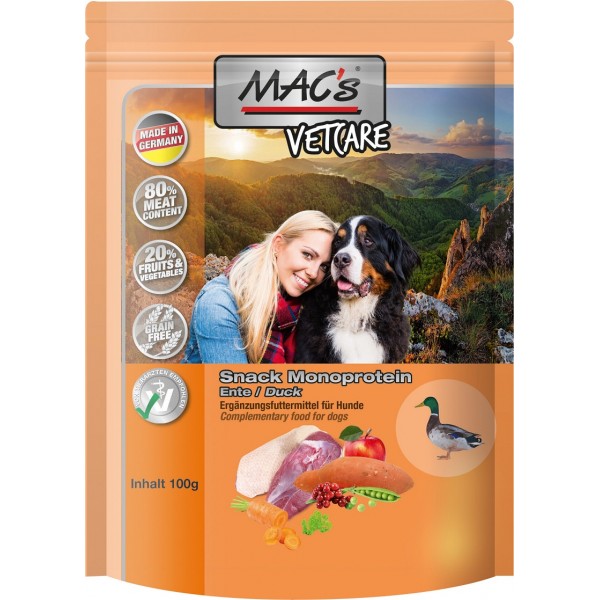 Mac's VetCare - лакомство за кучета с 80% патешко месо,100 гр