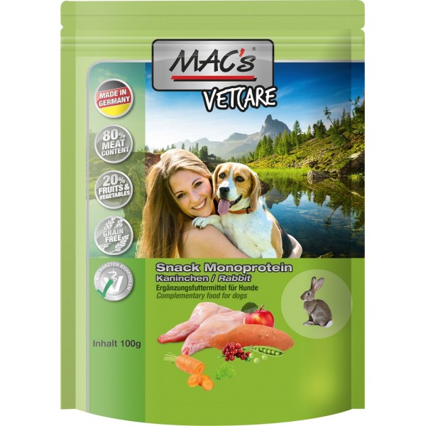 Mac's VetCare - лакомство за кучета с 80% заешко месо,100 гр