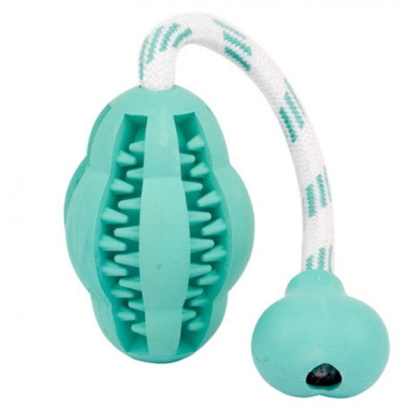My Dog Dental Toy Дентална Играчка за Кучета Ръгби Топка с Въже за Лакомства My Dog Dental Toy Дентална Играчка за Кучета Ръгби Топка с Въже за Лакомства
