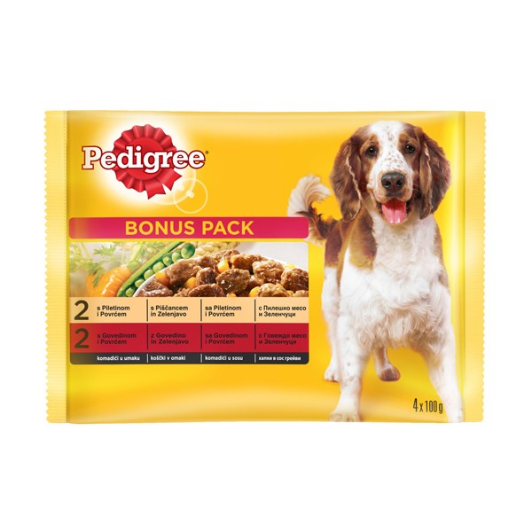 Pedigree Pauch Chicken, beef and vegetables - Консерва с пилешко, говеждо и зеленчуци Pedigree Pauch Chicken, beef and vegetables - Консерва с пилешко, говеждо и зеленчуци