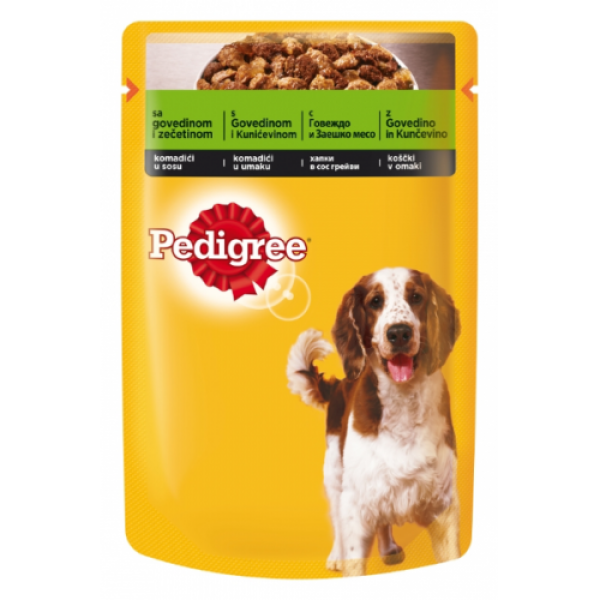 Pedigree Pouch Beef and Rabbit - с говеждо и заешко
