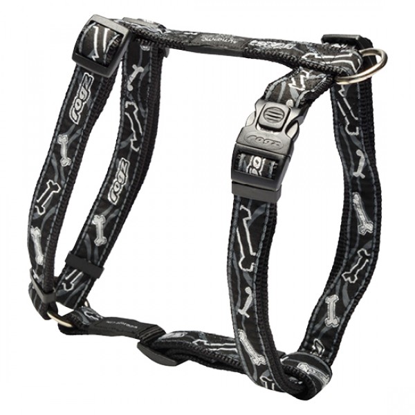 Rogz Black Bone Рогз Нагръдник за Куче Rogz Black Bone Рогз Нагръдник за Куче
