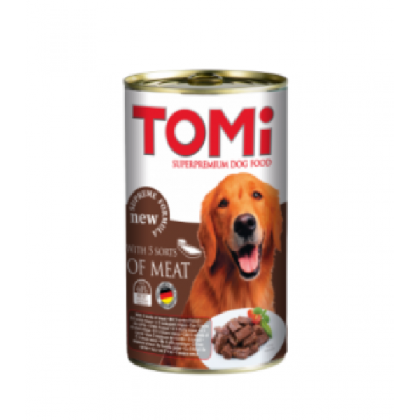 Tomi консерва за кучета с 5 вида месо Tomi консерва за кучета с 5 вида месо